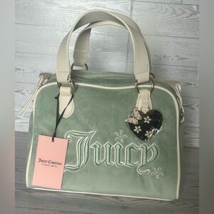 Juicy Couture Velour Mint Green Barrel Bag – NWT